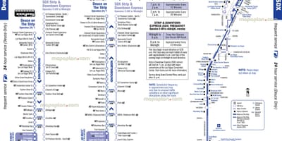 Двойка маршруце Лас-Вегасе карце