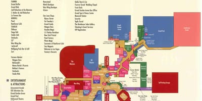 Карта MGM Grand у Лас-Вегасе