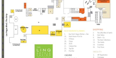 Карта linq у Лас-Вегас
